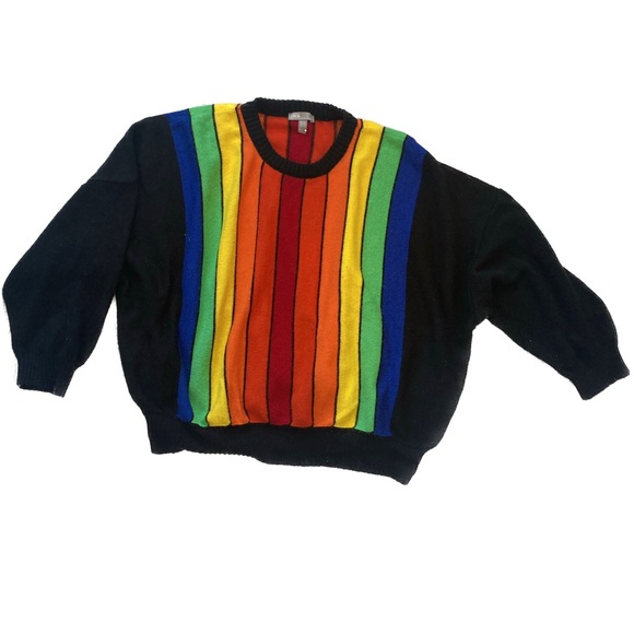 SOLD Asos rainbow striped sweater - Picture 2 of 6